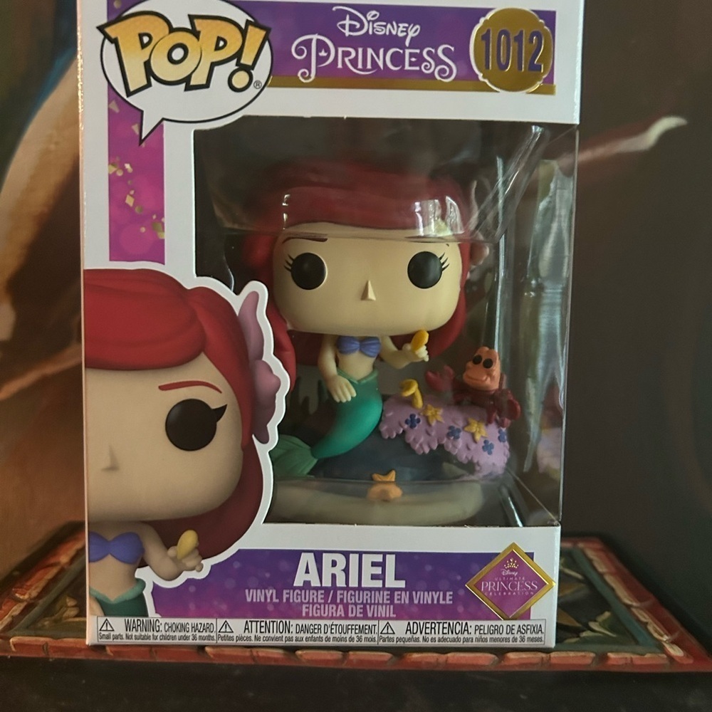 Funko Pop! Disney Princess Ariel Figure - Red, Purple, Green 1012